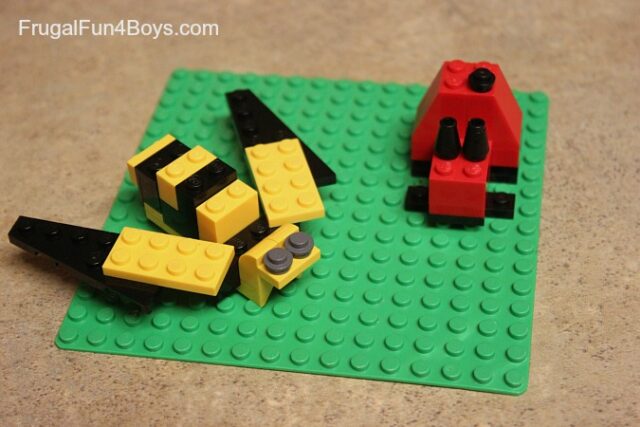 bugs made with Legos