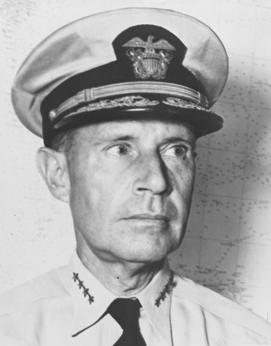 head shot of Rear Admiral Raymond Spruance 