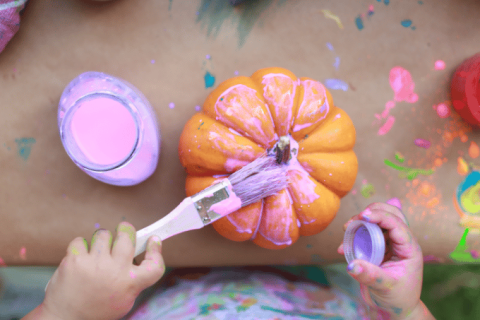 Creation Station- Little Pumpkin Painting