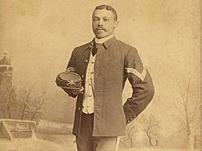 Buffalo soldier standing in uniform