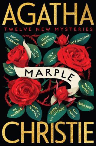 Marple book cover with roses