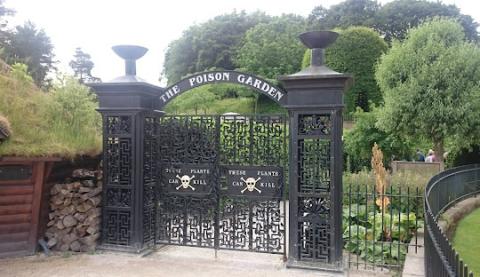 entrance gate to Poison Garden 