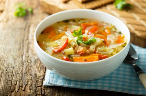bowl of homemade soup