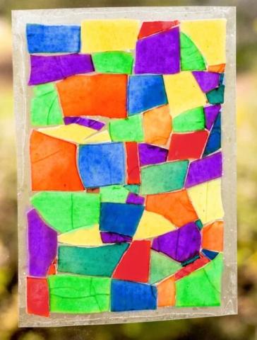 past art from broken pasta