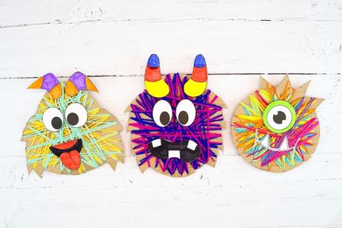 yarn-wrapped monsters
