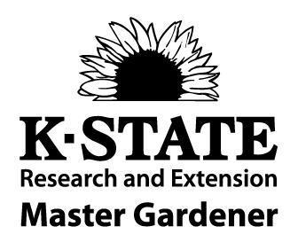 K-State Research & Extension Master Gardeners logo with sunflower