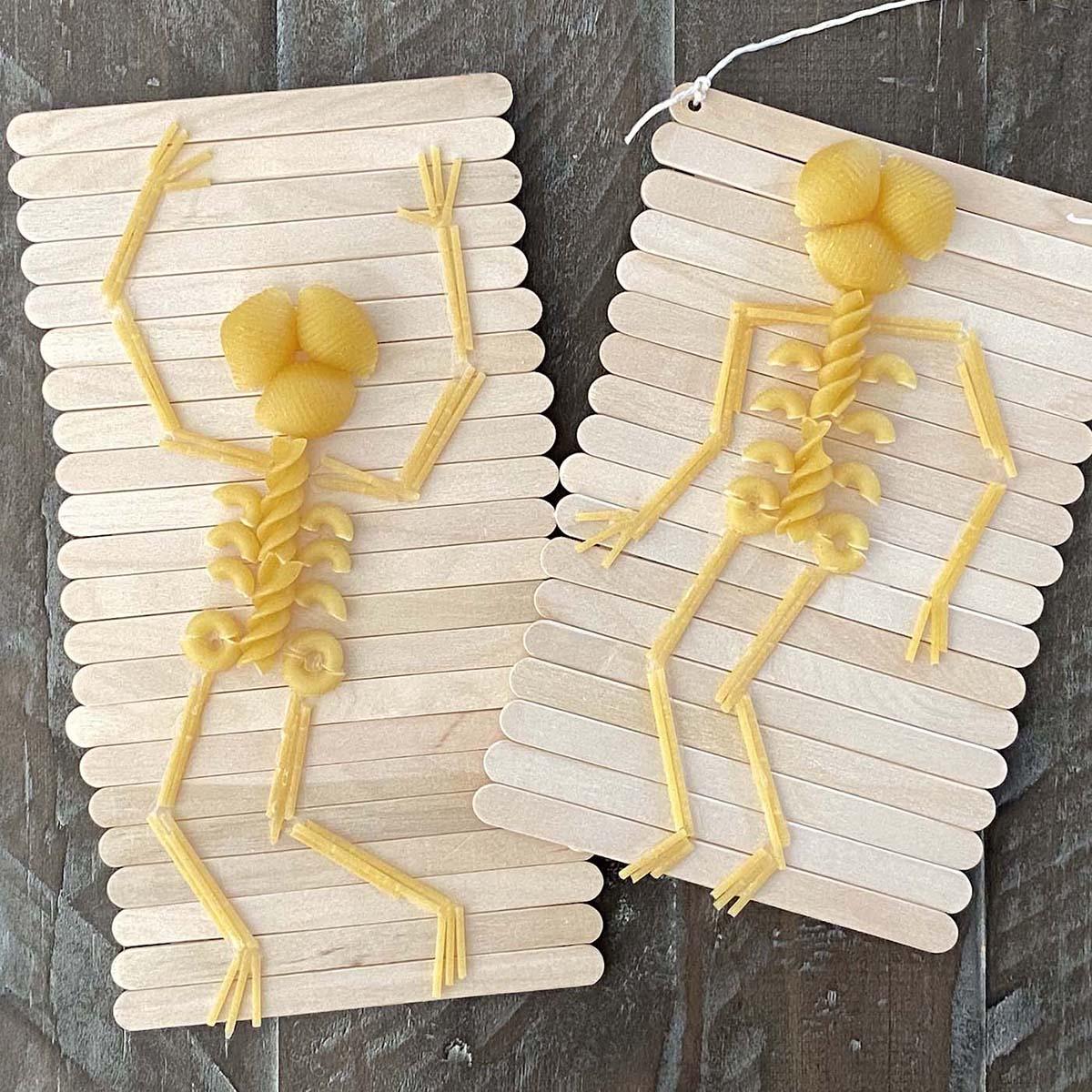 Creation Station- Pasta Skeletons