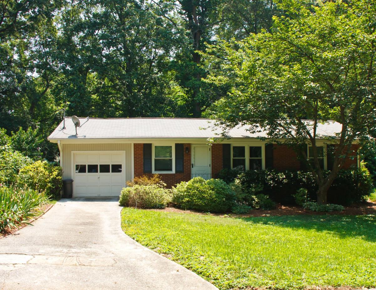 home surrounded by trees