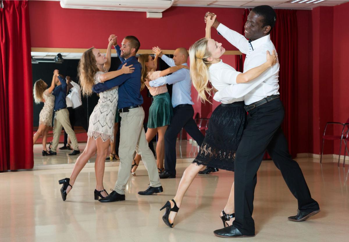 three couples waltzing 