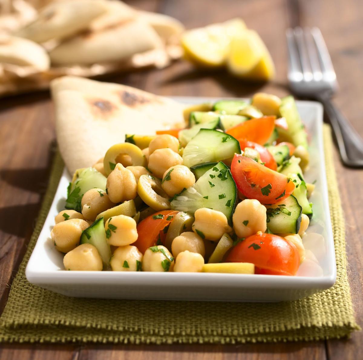 chickpea and vegetable salad