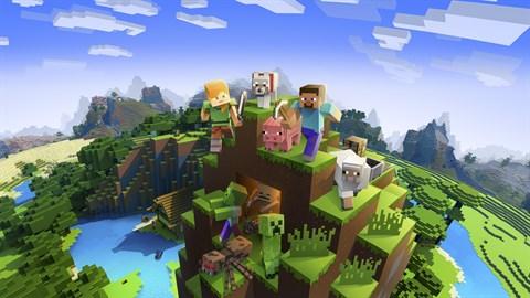Image of Minecraft World with Popular Characters