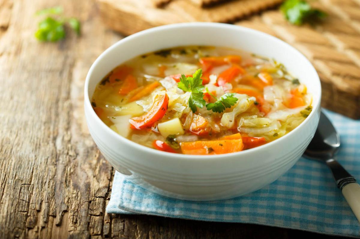 bowl of homemade soup